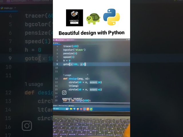 Beautiful design with Python 🔥#beautiful #design #python #programming #trending #youtubeshorts