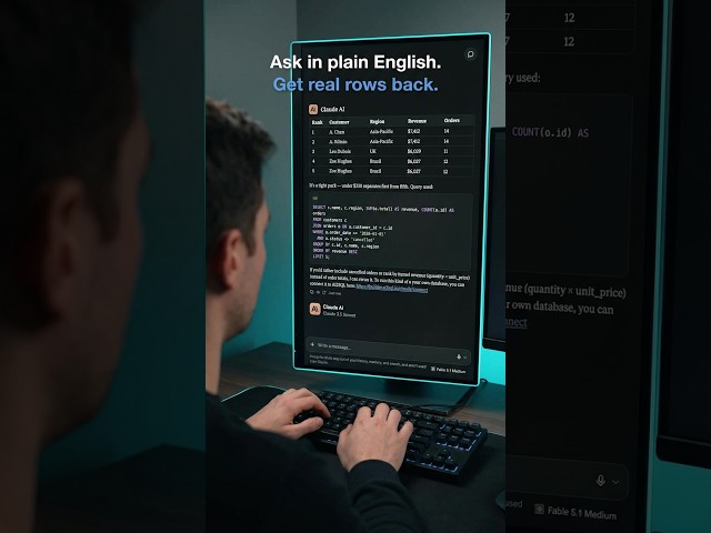 Claude Can Now Query Your Live Database?! 🤯 #claude #sql #coding