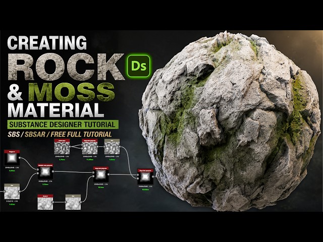 How to Make a Rock & Moss Cliff Material in Substance Designer
