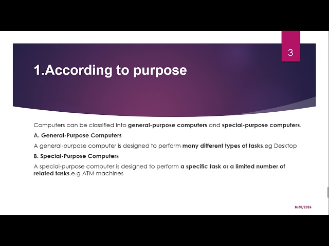 Classification of Computers Explained  Types, Examples & Uses  Computer Packages Week 3
