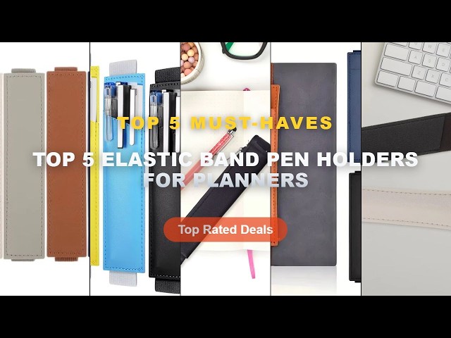 Best Top 5 Elastic Band Pen Holders For Planners on AliExpress | Review - 12Pcs Elastic Band Pen Hol