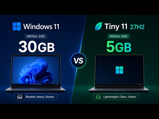 Tiny 11 27H2 v5 | Official Release | Fastest Lightweight Windows 11 Yet