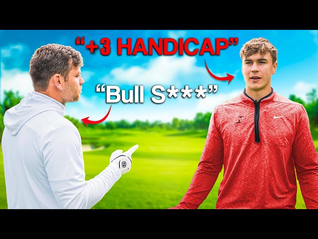 Internet HATER Claims He's a +3 Handicap Golfer | So We Made Him PROVE IT