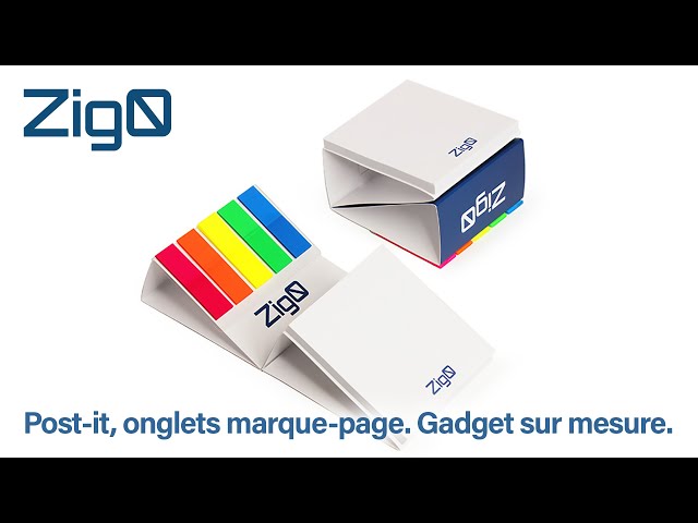 Zigo blocs-notes autocollants et marque-pages