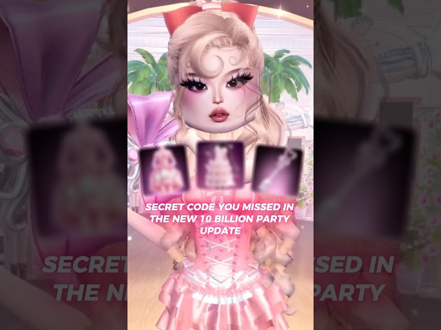 SECRET CODE YOU MISSED IN THE 10 BILLION PARTY UPDATE! #dresstoimpress