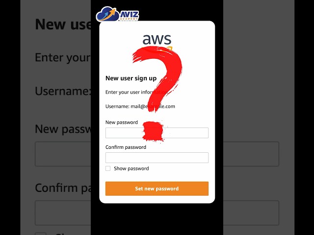 AWS Rollout new signup experience, you can signup with other IDs i.e; fb, git, apple