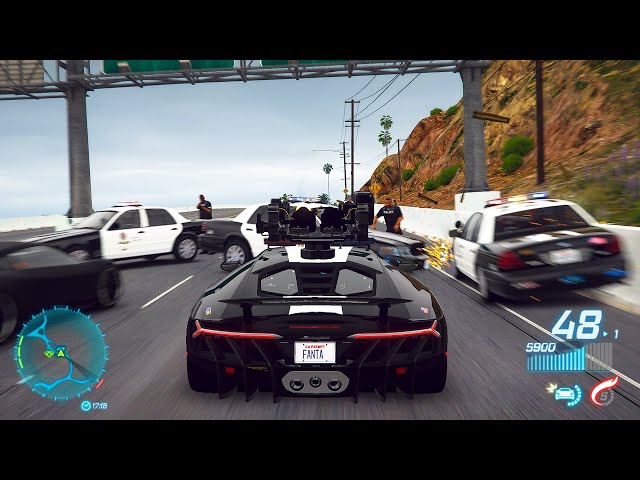 ► GTA 6 Graphics ✪ NaturalVision Evolved - Lamborghini Centenario Police - Realistic Graphics!