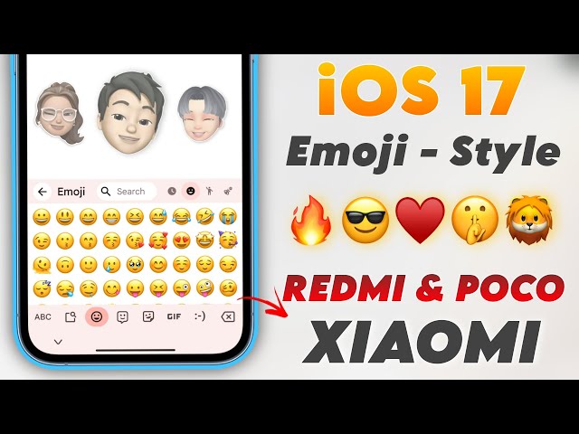 Apply iOS 17 Emoji In REDMI, POCO & XIAOMI Phone's | No Apk ✅ Try It