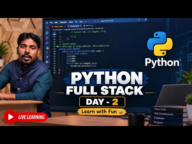 Python Full Course | Day - 2 | Core Python | Learn with Fun | #python #pythonforbeginners