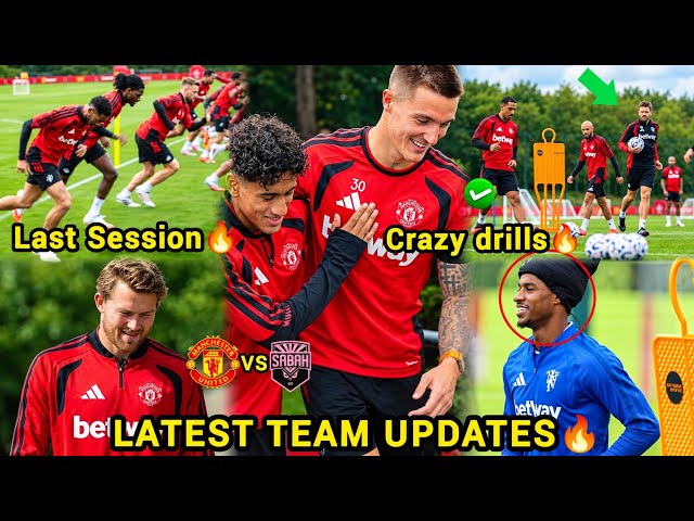 🚨CARRINGTON is Buzzing!..Man united's LAST Session ahead of Ucl Vs Sabah fk | Look who's back today!