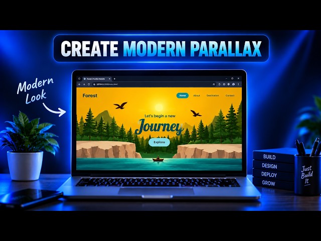 Create a Stunning Parallax Website with HTML & CSS 🔥 | Modern Web Design