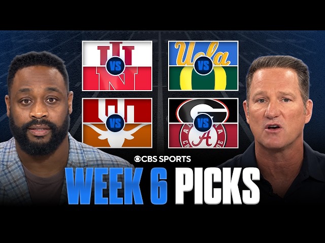 Picks for EVERY Top 25 game in College Football [Full Week 6 Predictions] ✅