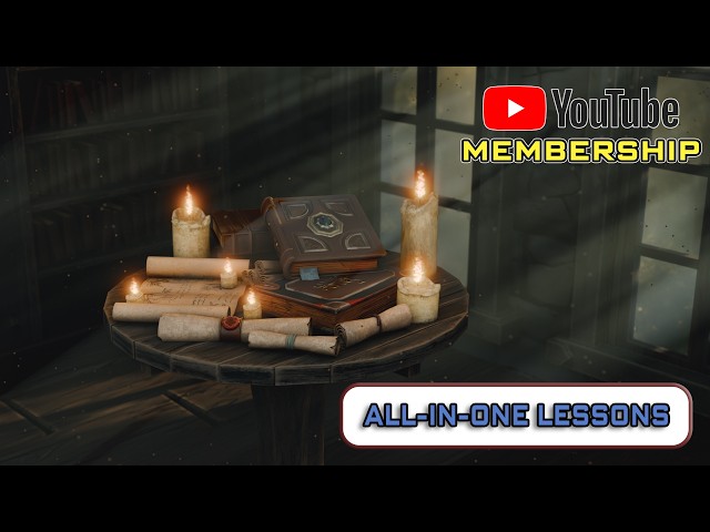 ⭐Members only⭐ Blender 3D – Model a Medieval Researcher’s Desk