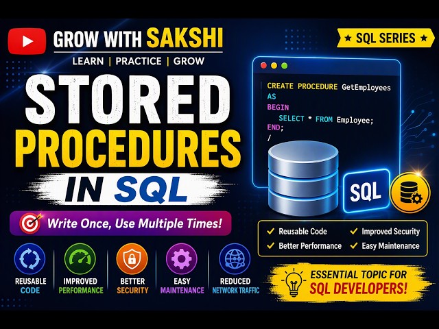 Stored Procedures in SQL | SQL Tutorial for Beginners | SQL Series
