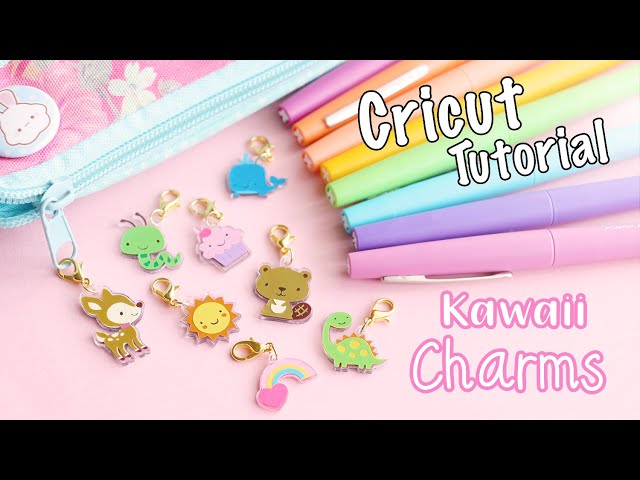 DIY Kawaii Vinyl Charms│Cricut Maker Tutorial