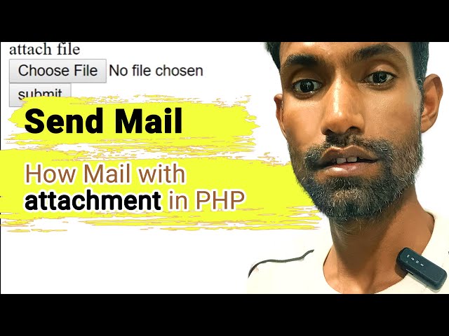 How to send mail with attachment in PHP