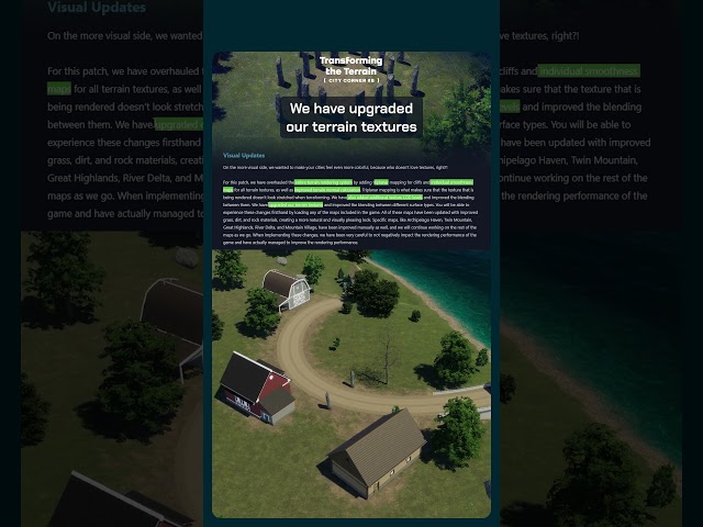 City Corner #8 - Transforming the Terrain