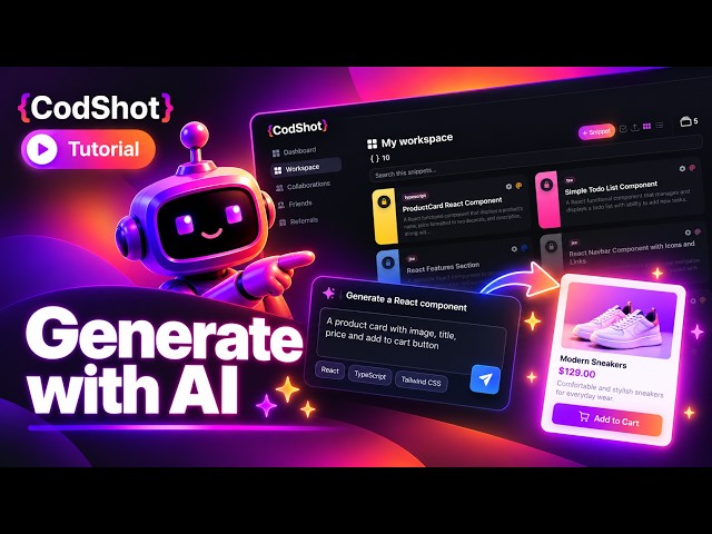 Generate Code with AI in CodShot | Tutorial