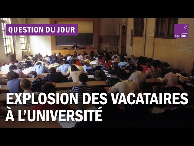 Université : les vacataires vont-ils remplacer les enseignants-chercheurs ?