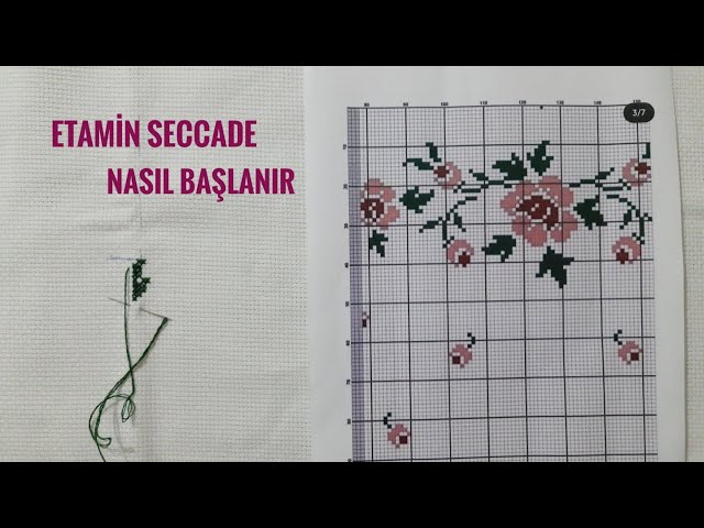 PART 1 |  ETAMİN SECADE START |  CONSTRUCTION OF CROSS SHIRT