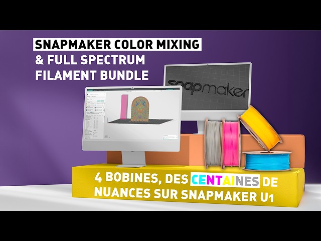 How to print in full color with only 4 spools? | Snapmaker Full Spectrum Filament bundle