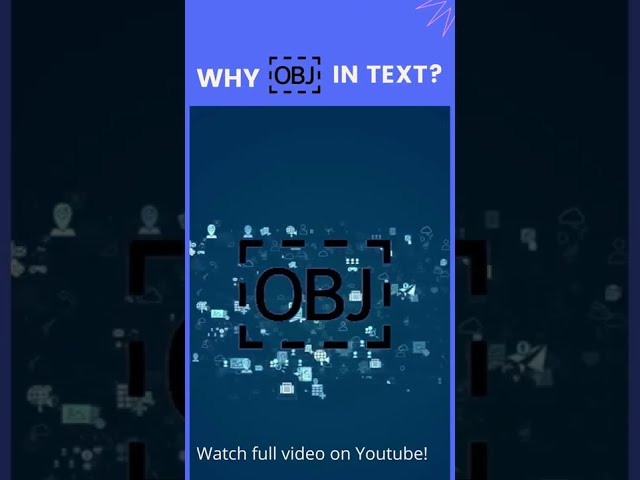 Why obj in Text? #shorts