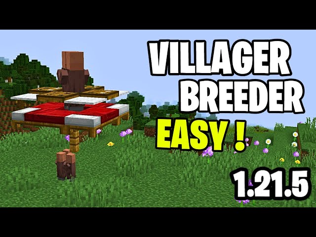 EASIEST VILLAGER BREEDER EVER! Minecraft 1.21.5 JAVA