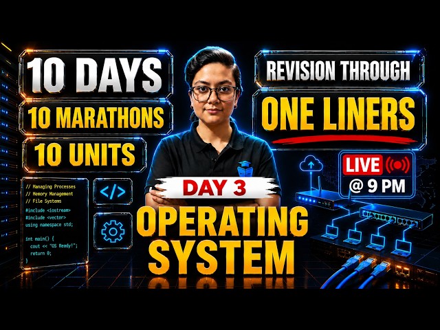 UGC NET COMPUTER SCIENCE MARATHON | DAY 3 | OPERATING SYSTEM | ADITI MAM