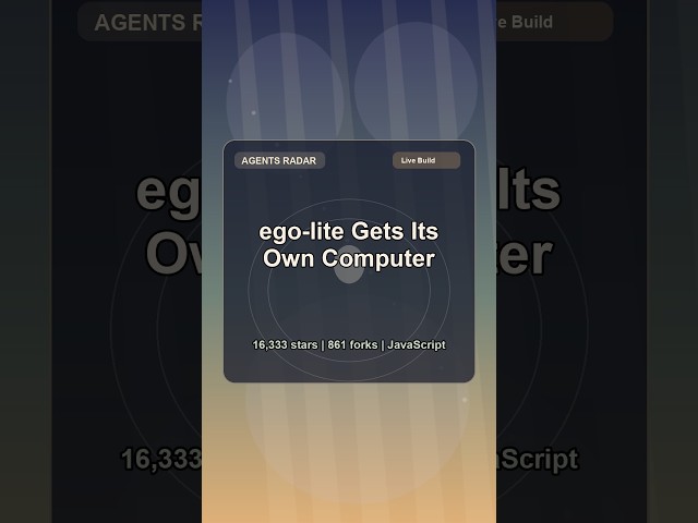 Why JavaScript Developers are using ego-lite 🛠️ #Shorts #AI