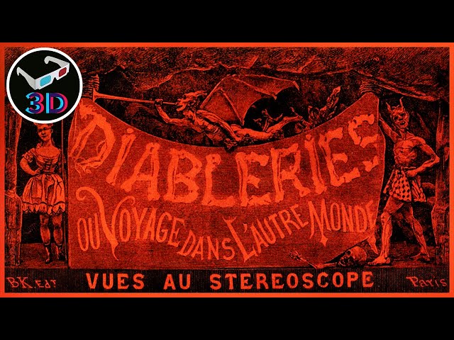 Spooky 1860s 3D Hell! Diableries Devils & Skeletons (Glasses Required Red/Blue)
