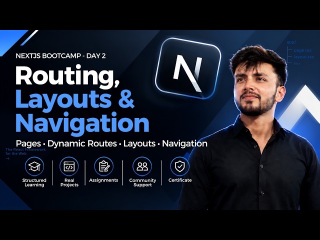 Next.js Routing Tutorial for Beginners — Dynamic Routes, Layouts & Navigation | Day 2