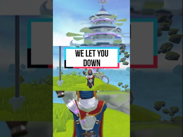 We let you down