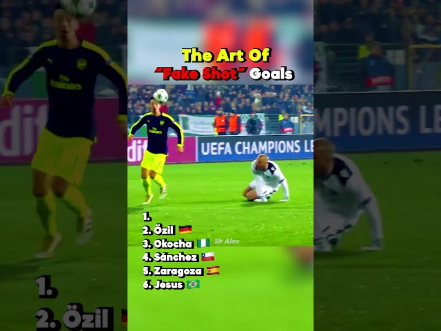 The Art of "Fake Shot" Goals