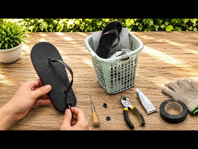 99% of People Throw Away Broken Flip-Flops! This 2-Minute Repair Trick Saves You Money