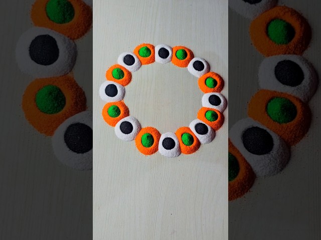 simple 😂😁rangoli | satisfying rangoli | ASMR#rangoli​​ #rangolidesigns​​ #indianart​​ #asmr