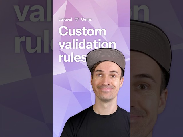 Custom Validation Rules #laravel #coding #php #shorts