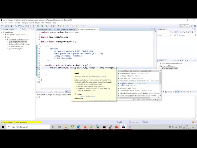2: Java Streams: Average of Squares
