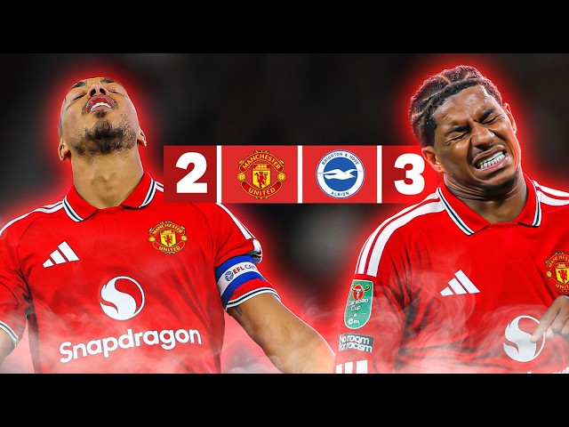 MANCHESTER UNITED 2-3 BRIGHTON 🫠 | ELIMINADOS DE LA CARABAO CON OTRO PAPELÓN 🤡