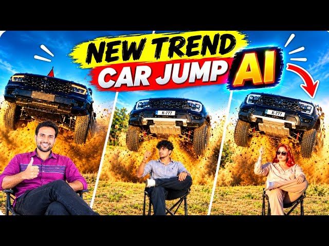 How to Make the Trending Instagram Car Jump Video Using AI | AI Car Entry Video Editing