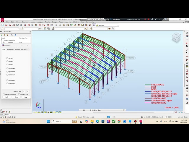 How to assign sag rod cross bracing of roof system as tension only in RSA.