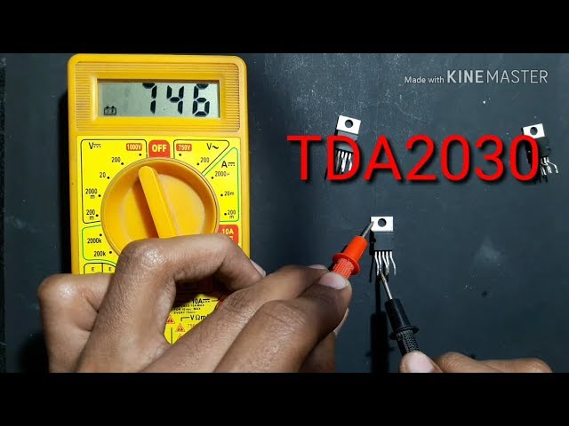 How to check TDA2030A in multimeter | TDA2030 Testing | Home theatre Ic 2030 testing