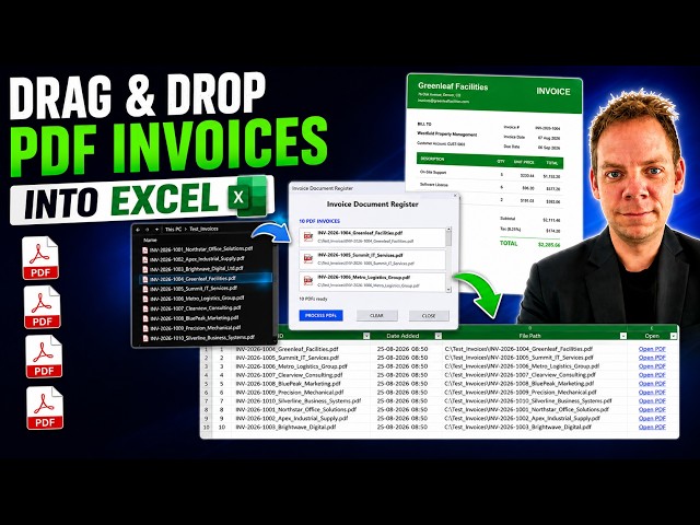 Automate Your Invoices — Build a Drag & Drop Excel System