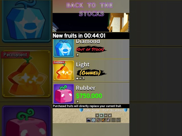Again boring stock in Blox fruit #roblox #roblox