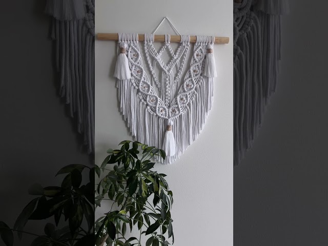 My new macramé wall hanging🌿 #macrame #macramewallhanging #homedecor #handmade #macrameideas