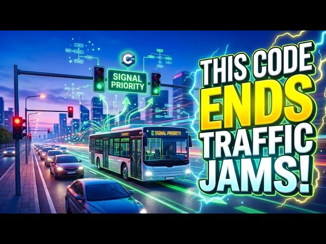 THIS CODE ENDS TRAFFIC JAMS! | Smart Public Transit & Traffic Control System in C | IRE - 8th