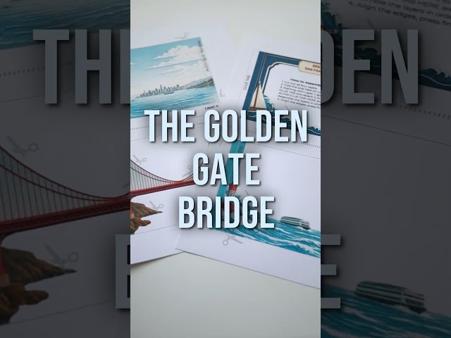 We Made a Tiny Golden Gate Bridge
