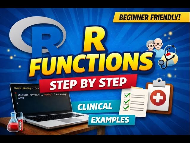 Functions in R — Step by Step for Beginners (Custom Functions Explained!)