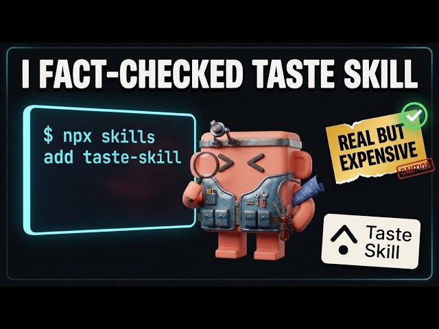 I Fact-Checked 'Taste Skill,' the Viral Anti-Slop AI Coding Framework