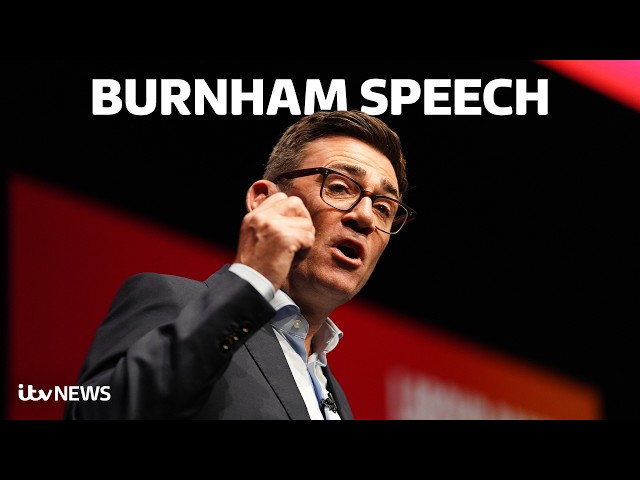 Watch in full: Andy Burnham's keynote speech to Labour conference