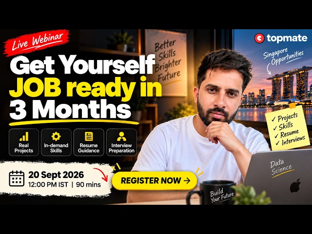 Data Science Career Webinar | Roadmap, Jobs & Interview Preparation